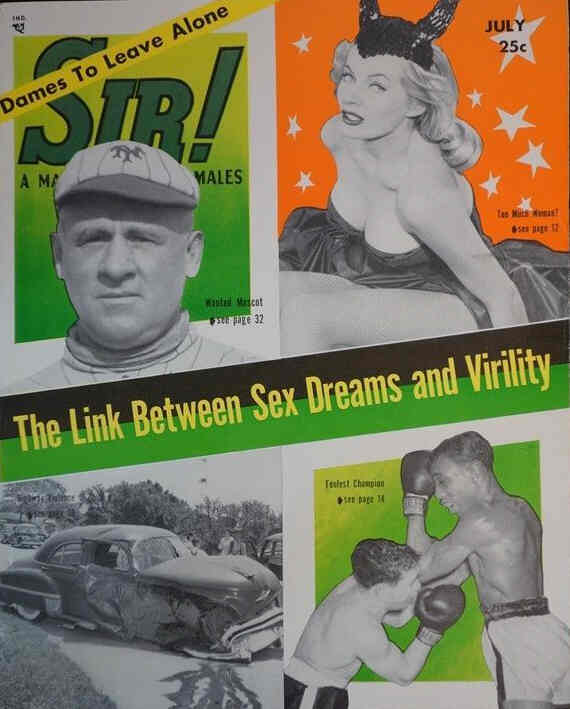 SIR! magazine side cover  July 1956
