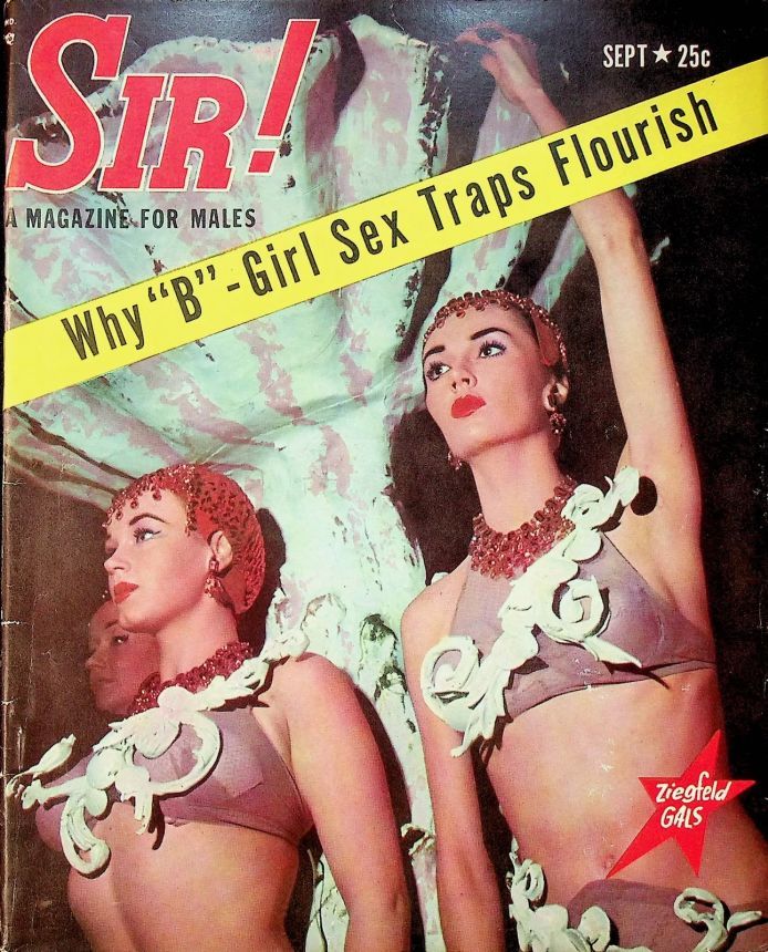SIR! magazine side cover  September 1956