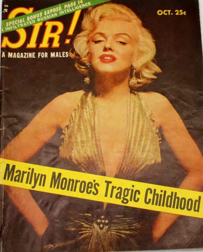 SIR! magazine side cover  October 1956