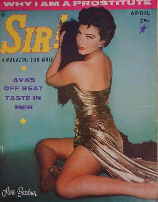 SIR! magazine side cover  April 1957
