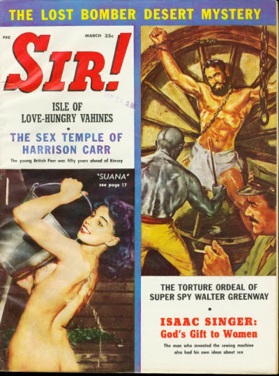 SIR! magazine side cover  March 1960