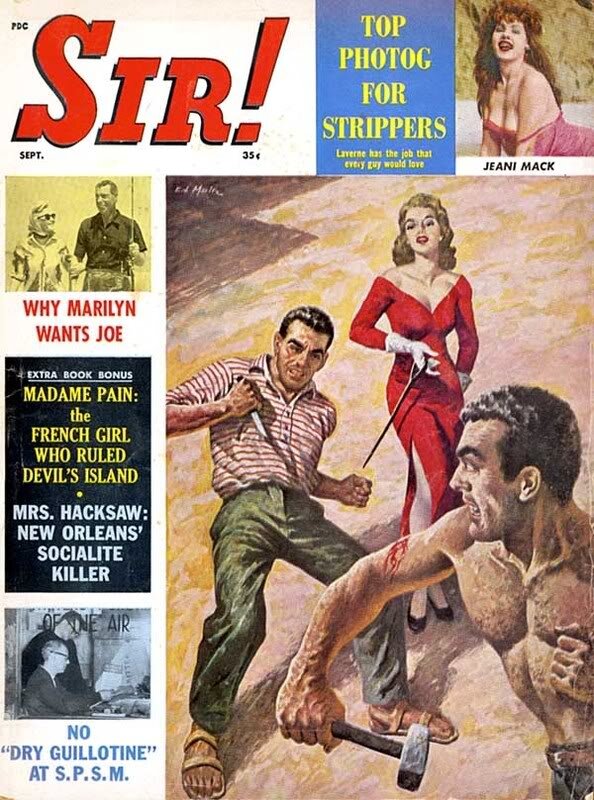 SIR! magazine side cover  Vol 18 No  1  September 1961