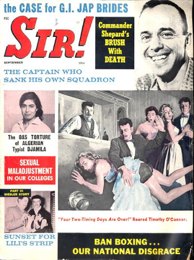SIR! magazine side cover  September 1962