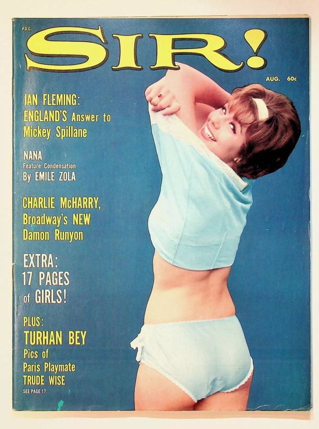 SIR! magazine side cover  August 1963