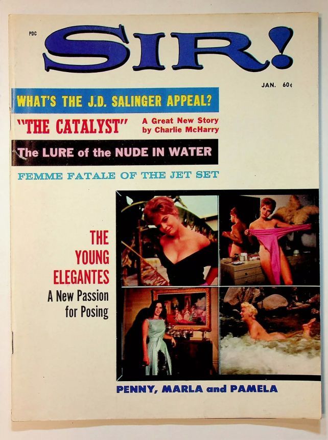 SIR! magazine side cover  January 1964