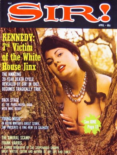 SIR! magazine side cover  April 1964
