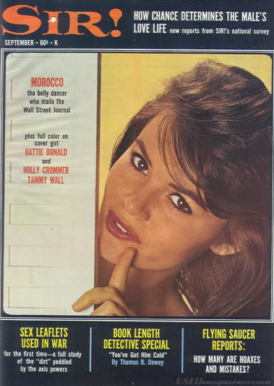 SIR! magazine side cover  September 1967