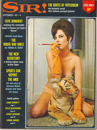 SIR! magazine side cover  September 1968