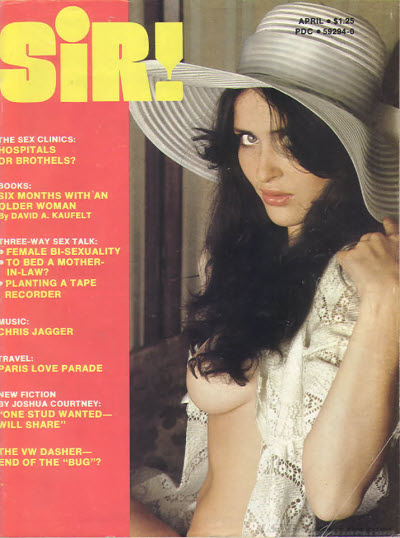 SIR! magazine side cover  April 1974