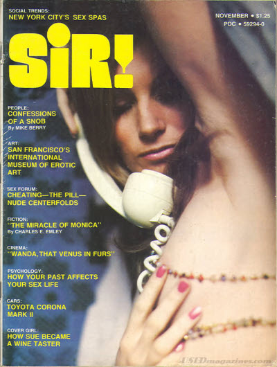 SIR! magazine side cover  November 1974