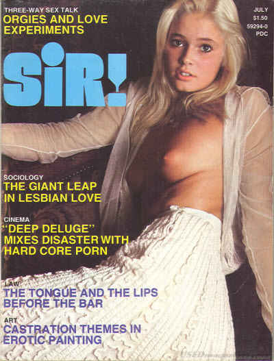 SIR! magazine side cover  July 1975