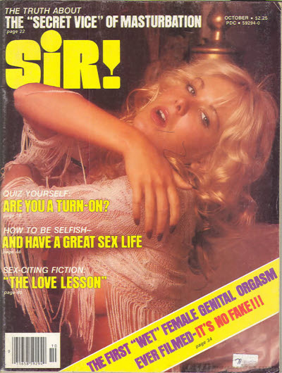SIR! magazine side cover  October 1979