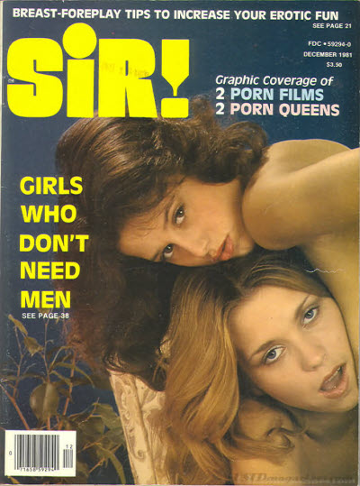 SIR! magazine side cover  December 1981
