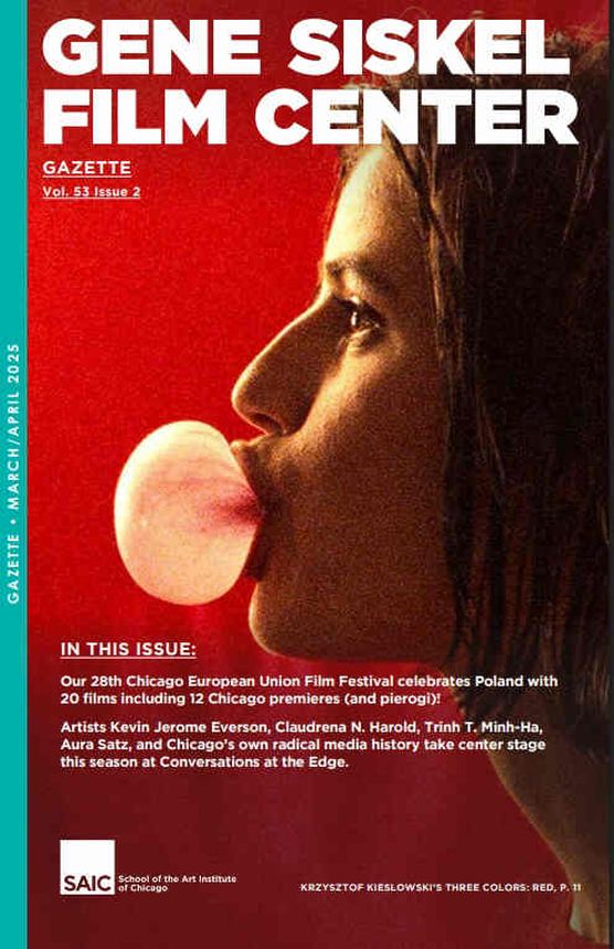 GENE SISKEL FILM CENTER magazine side cover  March/April 2025