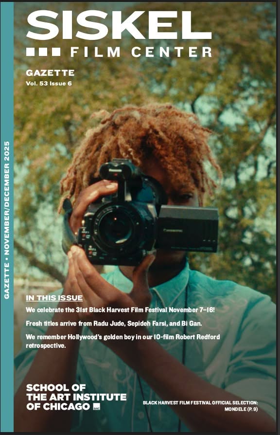 GENE SISKEL FILM CENTER magazine side cover  November/December 2025