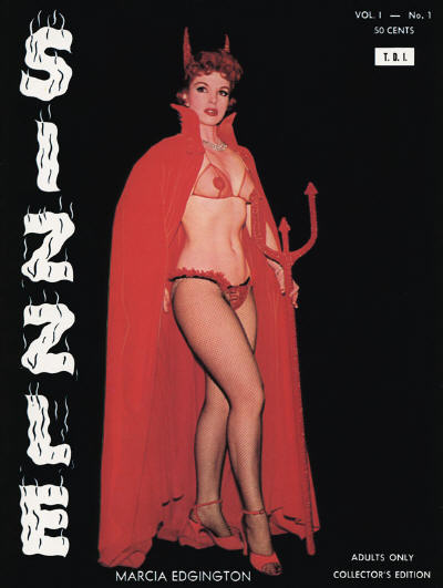 SIZZLE magazine side cover  Vol 1 No  1   1959