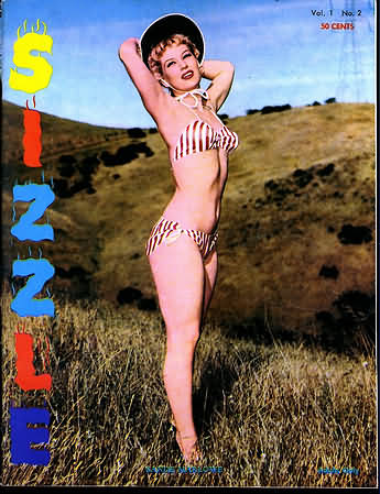 SIZZLE magazine side cover  Vol 1 No  2   1959