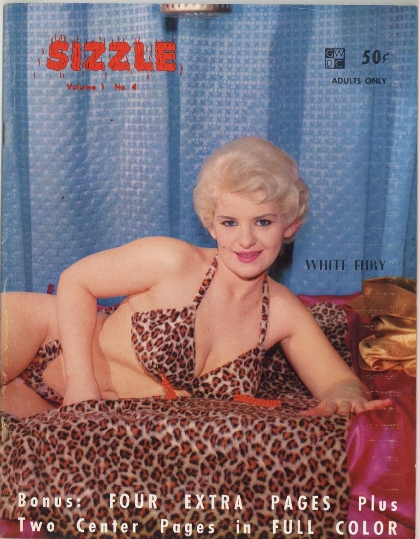 SIZZLE magazine side cover  Vol 1 No  4   1960