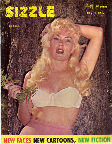SIZZLE magazine side cover  Vol 1 No  6   1961