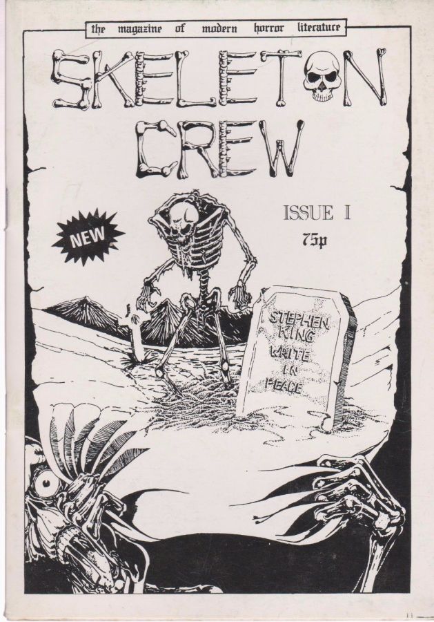 SKELETON CREW magazine side cover Issue 1  1988