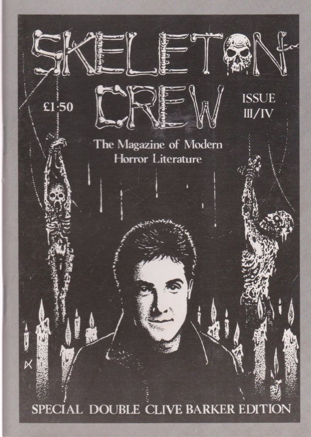SKELETON CREW magazine side cover Issue 3/4  1988