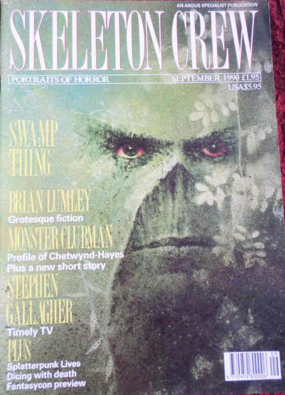 SKELETON CREW magazine side cover  Vol 2 # 3 September 1990