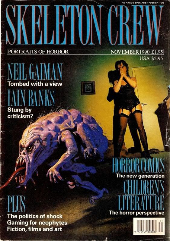 SKELETON CREW magazine side cover  Vol 2 # 5 November 1990