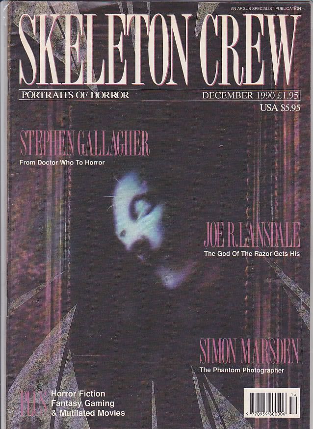 SKELETON CREW magazine side cover December 1990