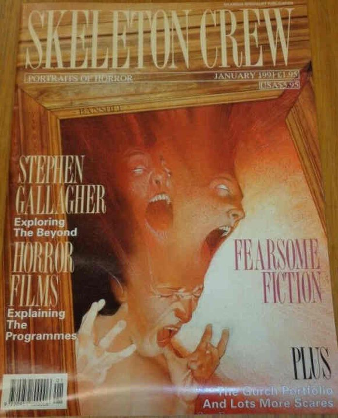 SKELETON CREW magazine side cover January 1991