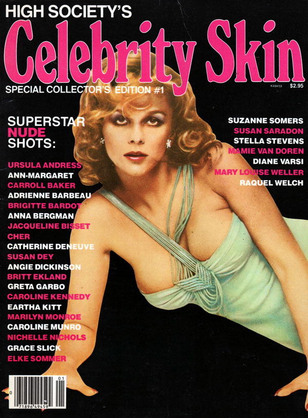 CELEBRITY SKIN magazine side cover Issue 1  1979