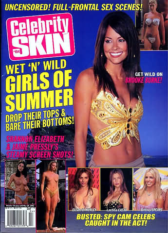 CELEBRITY SKIN magazine side cover Issue 104 April 2002