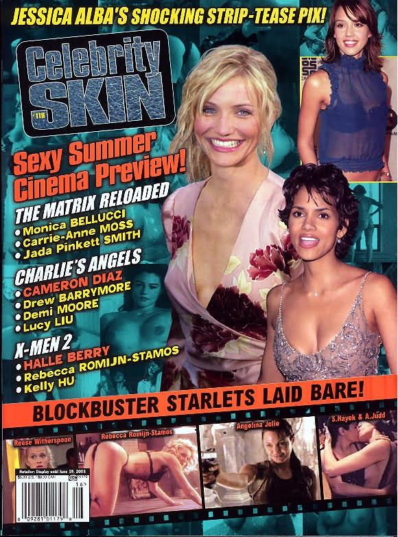 CELEBRITY SKIN magazine side cover Issue 116  2003