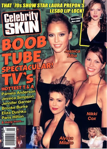 CELEBRITY SKIN magazine side cover Issue 126 March 2004