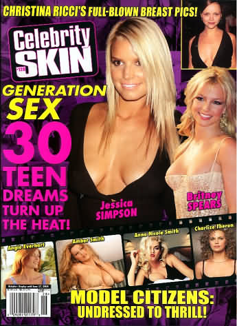CELEBRITY SKIN magazine side cover Issue 128 May 2004