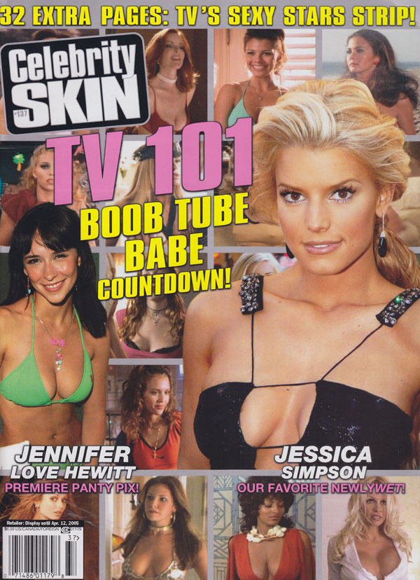 CELEBRITY SKIN magazine side cover Issue 137 February 2005
