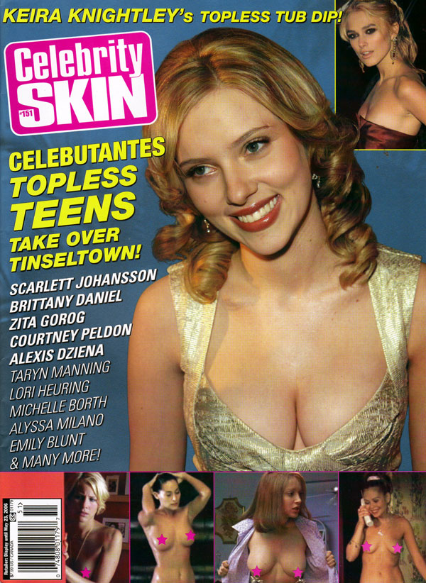 CELEBRITY SKIN magazine side cover Issue 151 April 2006