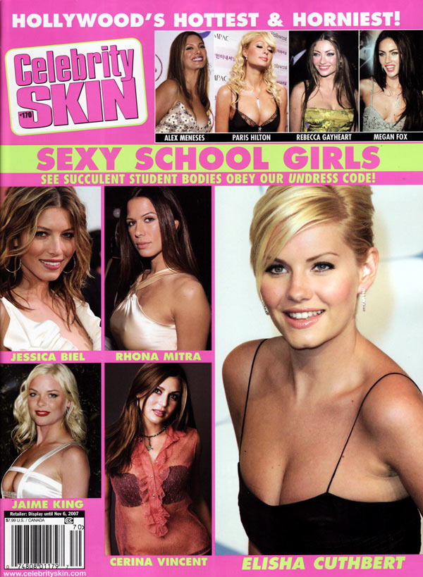 CELEBRITY SKIN magazine side cover Issue 170 November 2007