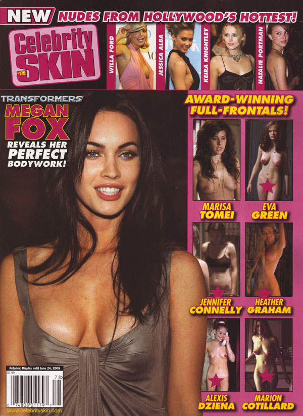 CELEBRITY SKIN magazine side cover Issue 178 June 2008