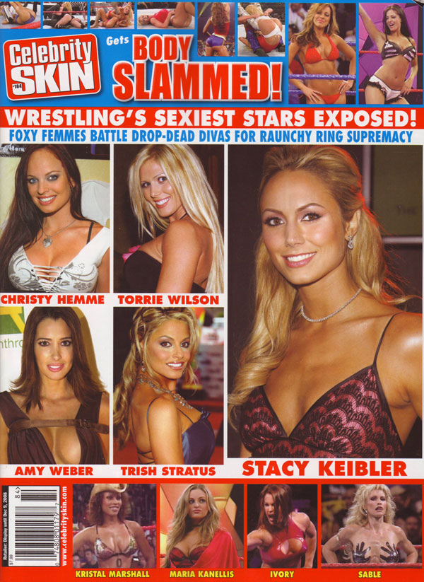 CELEBRITY SKIN magazine side cover Issue 184 December 2008