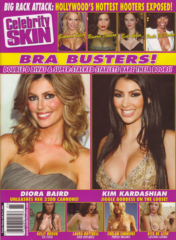 CELEBRITY SKIN magazine side cover Issue 185  2008