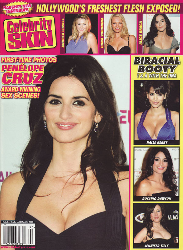 CELEBRITY SKIN magazine side cover Issue 190 May 2009
