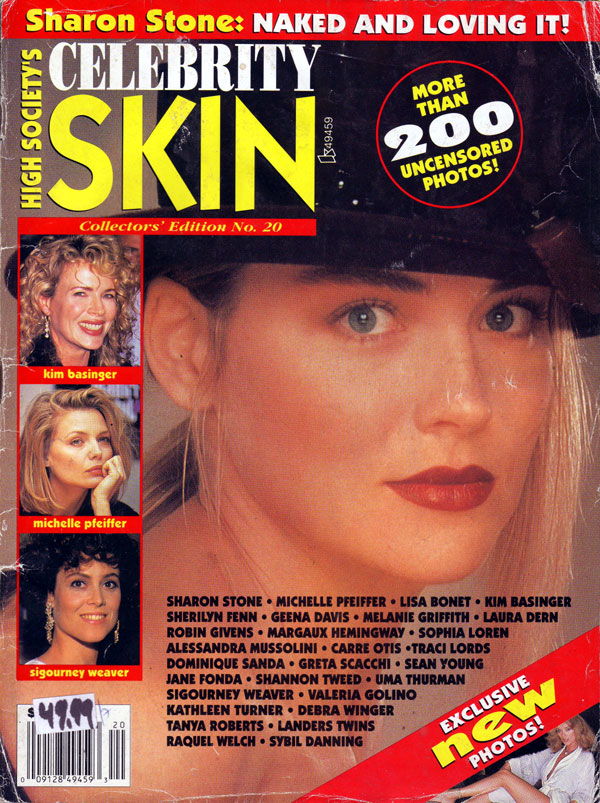CELEBRITY SKIN magazine side cover Issue 20  1992