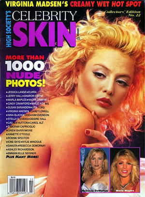 CELEBRITY SKIN magazine side cover Issue 22  1992