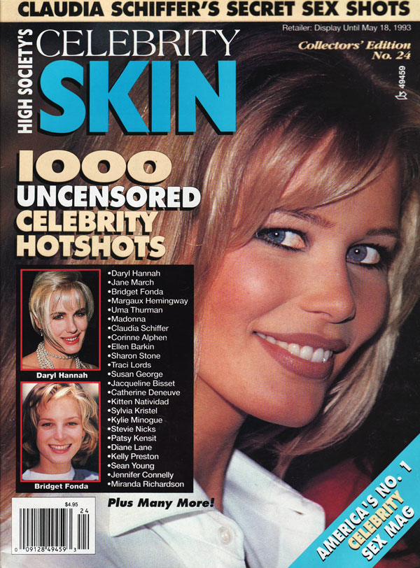 CELEBRITY SKIN magazine side cover Issue 24  1993