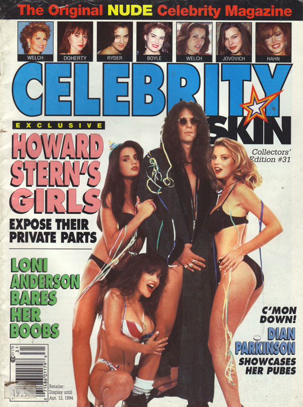 CELEBRITY SKIN magazine side cover Issue 31  1994