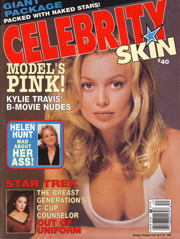 CELEBRITY SKIN magazine side cover Issue 40  1995