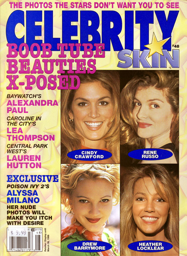 CELEBRITY SKIN magazine side cover Issue 48  1996
