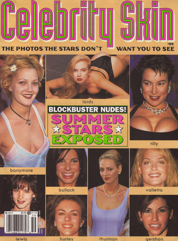 CELEBRITY SKIN magazine side cover Issue 59  1997