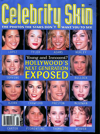 CELEBRITY SKIN magazine side cover Issue 61  1997