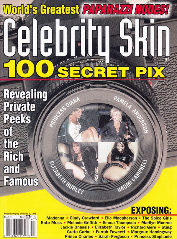 CELEBRITY SKIN magazine side cover Issue 67  1998